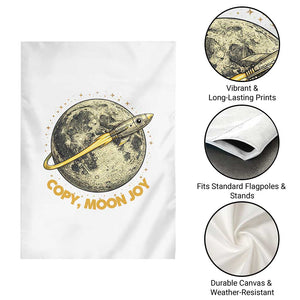 Copy Moon Joy Space Lover Lunar Mission Garden Flag Astronaut Sci Fi Graphic TS12 Print Your Wear