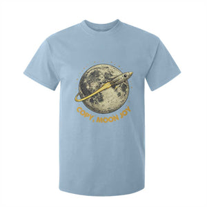 Copy Moon Joy Space Lover Lunar Mission T Shirt For Kid Astronaut Sci Fi Graphic TS12 Light Blue Print Your Wear