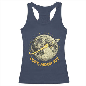 Copy Moon Joy Space Lover Lunar Mission Racerback Tank Top Astronaut Sci Fi Graphic TS12 Navy Print Your Wear
