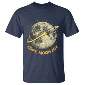 Copy Moon Joy Space Lover Lunar Mission T Shirt Astronaut Sci Fi Graphic TS12 Navy Print Your Wear
