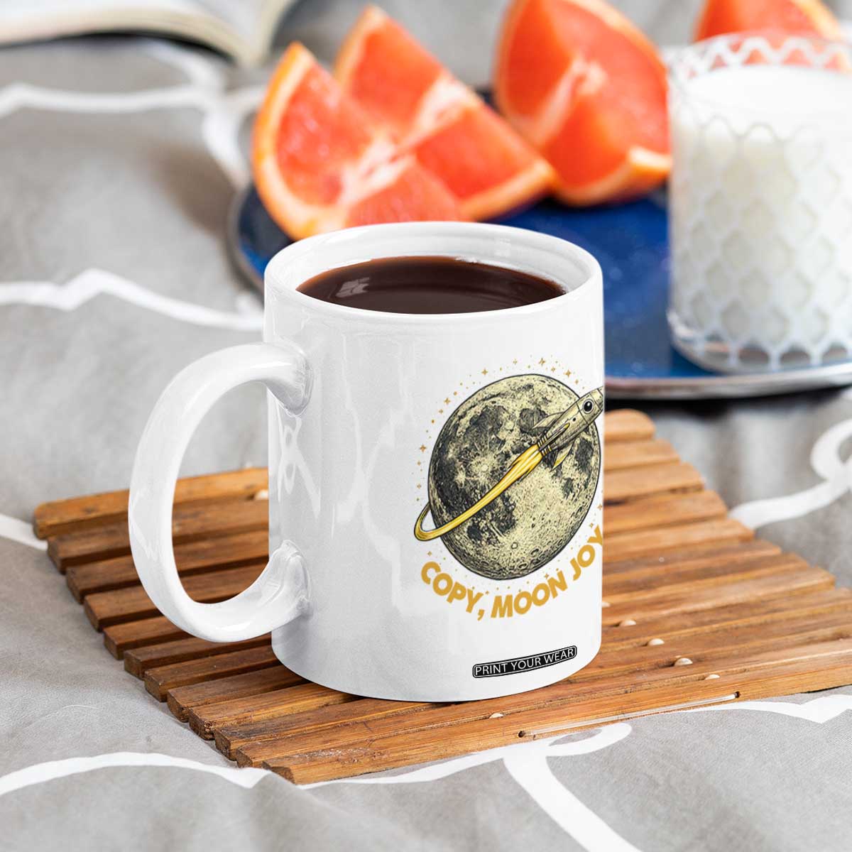 Copy Moon Joy Space Lover Lunar Mission Coffee Mug Astronaut Sci Fi Graphic TS12 Print Your Wear