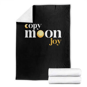 Copy Moon Joy Statement Full Moon Throw Blanket Space Exploration Lunar Journey 2026 TS12 Black Print Your Wear