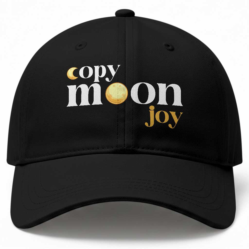 Copy Moon Joy Statement Full Moon Baseball Cap Space Exploration Lunar Journey 2026 TS12 Print Your Wear