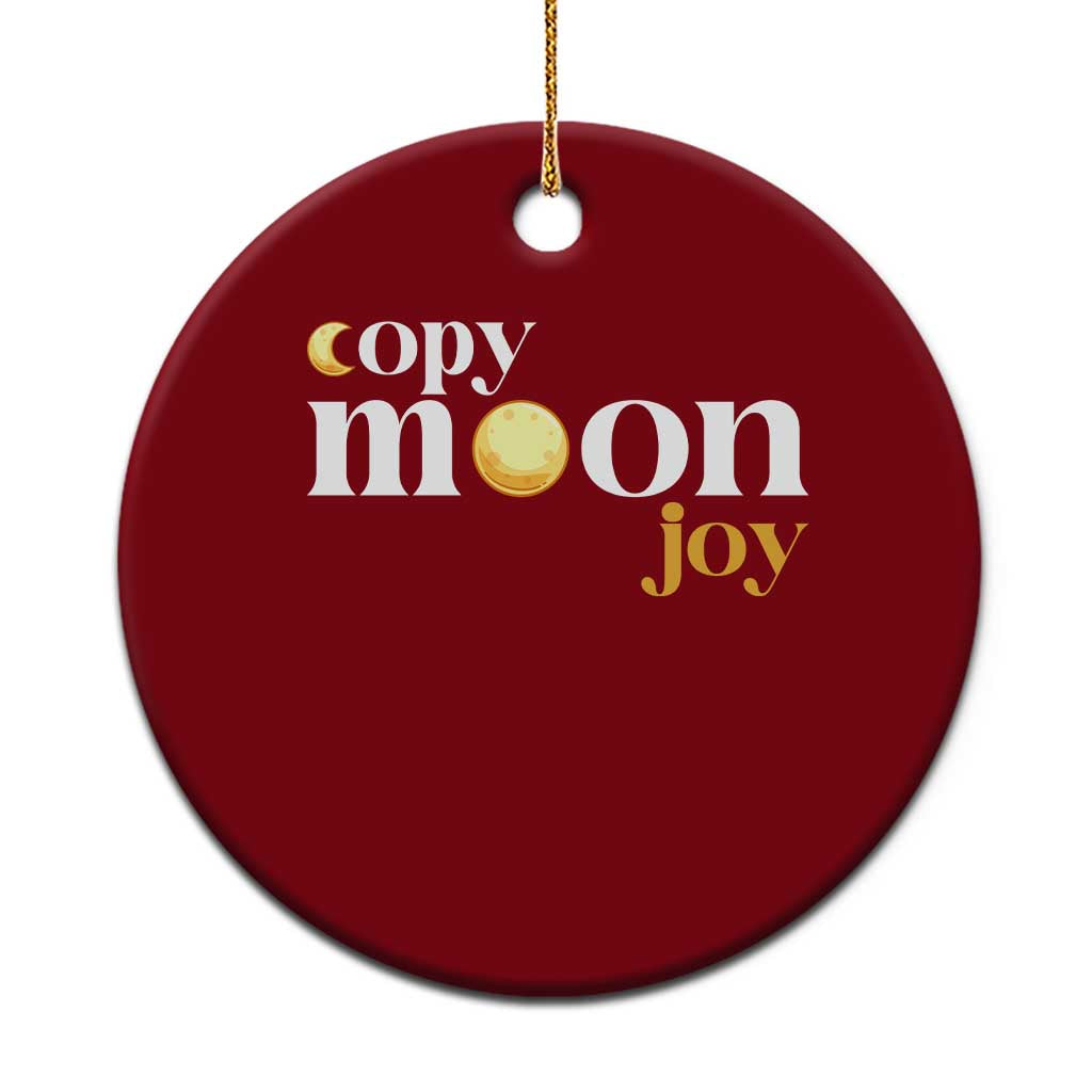 Copy Moon Joy Statement Full Moon Ceramic Ornament Space Exploration Lunar Journey 2026 TS12 1pc Red Print Your Wear