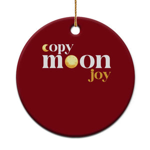 Copy Moon Joy Statement Full Moon Ceramic Ornament Space Exploration Lunar Journey 2026 TS12 1pc Red Print Your Wear