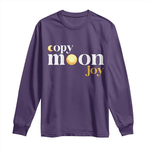 Copy Moon Joy Statement Full Moon Long Sleeve Shirt Space Exploration Lunar Journey 2026 TS12 Purple Print Your Wear
