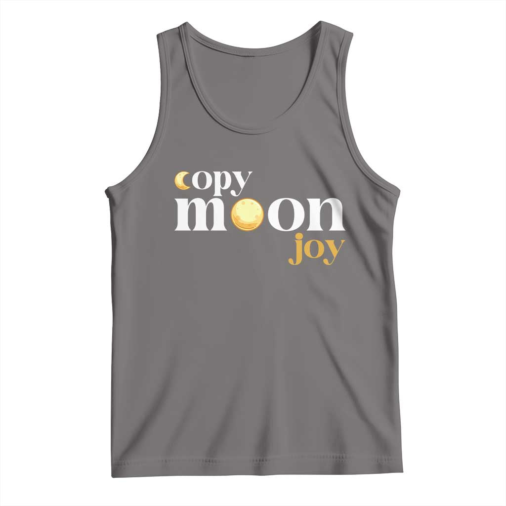 Copy Moon Joy Statement Full Moon Tank Top Space Exploration Lunar Journey 2026 TS12 Deep Heather Print Your Wear