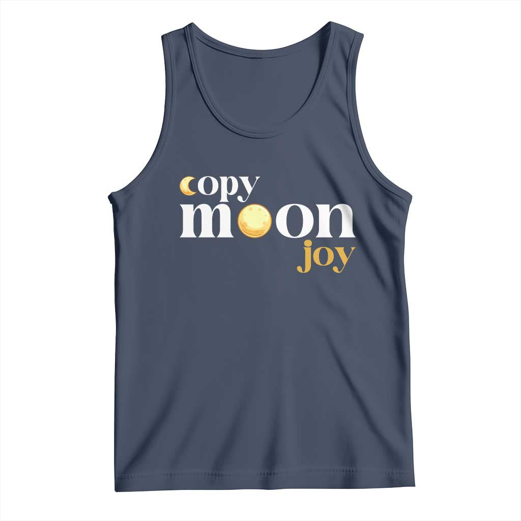 Copy Moon Joy Statement Full Moon Tank Top Space Exploration Lunar Journey 2026 TS12 Navy Print Your Wear