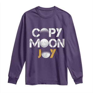 Lunar Mission Astronaut Space Lover Long Sleeve Shirt Copy Moon Joy Sci Fi Graphic TS12 Purple Print Your Wear