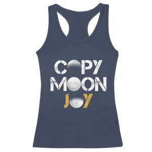 Lunar Mission Astronaut Space Lover Racerback Tank Top Copy Moon Joy Sci Fi Graphic TS12 Navy Print Your Wear