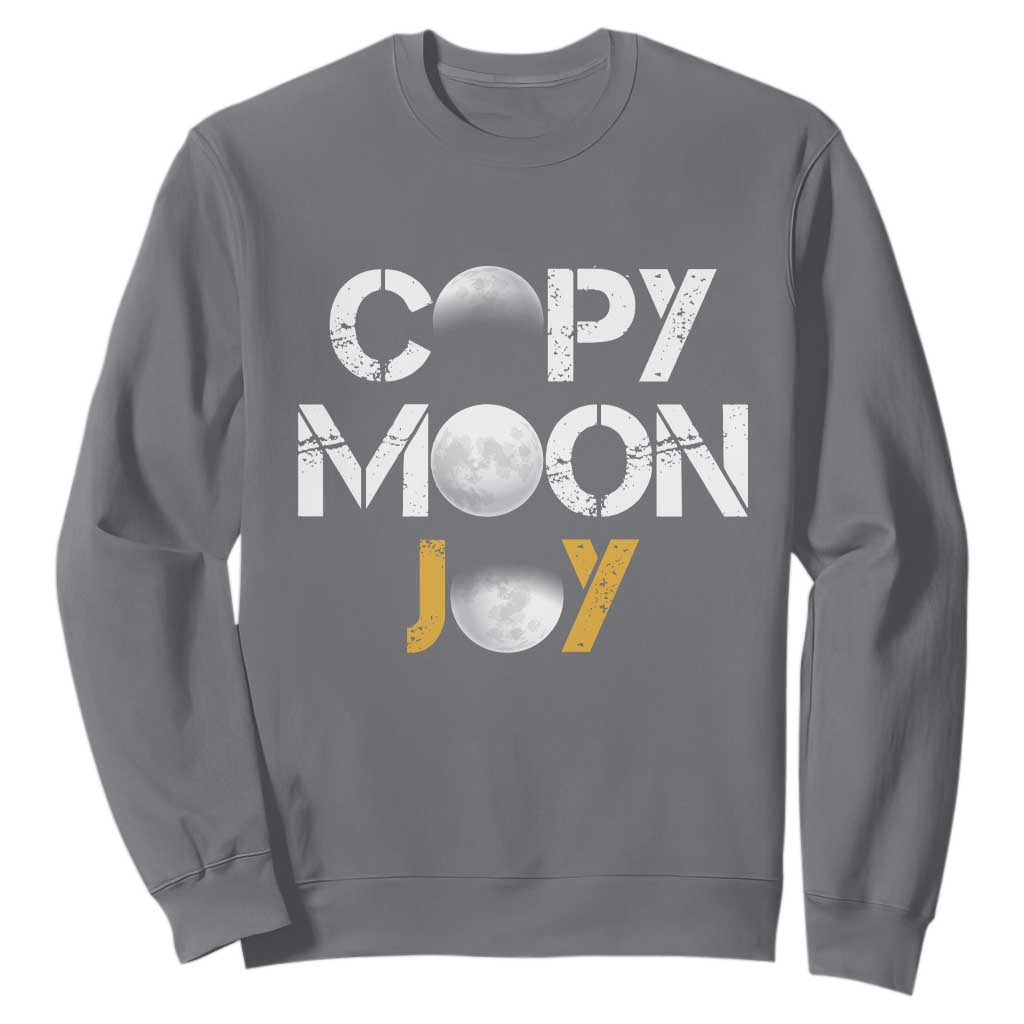 Lunar Mission Astronaut Space Lover Sweatshirt Copy Moon Joy Sci Fi Graphic TS12 Charcoal Print Your Wear
