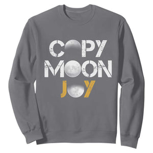 Lunar Mission Astronaut Space Lover Sweatshirt Copy Moon Joy Sci Fi Graphic TS12 Charcoal Print Your Wear