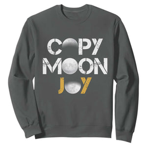 Lunar Mission Astronaut Space Lover Sweatshirt Copy Moon Joy Sci Fi Graphic TS12 Dark Heather Print Your Wear