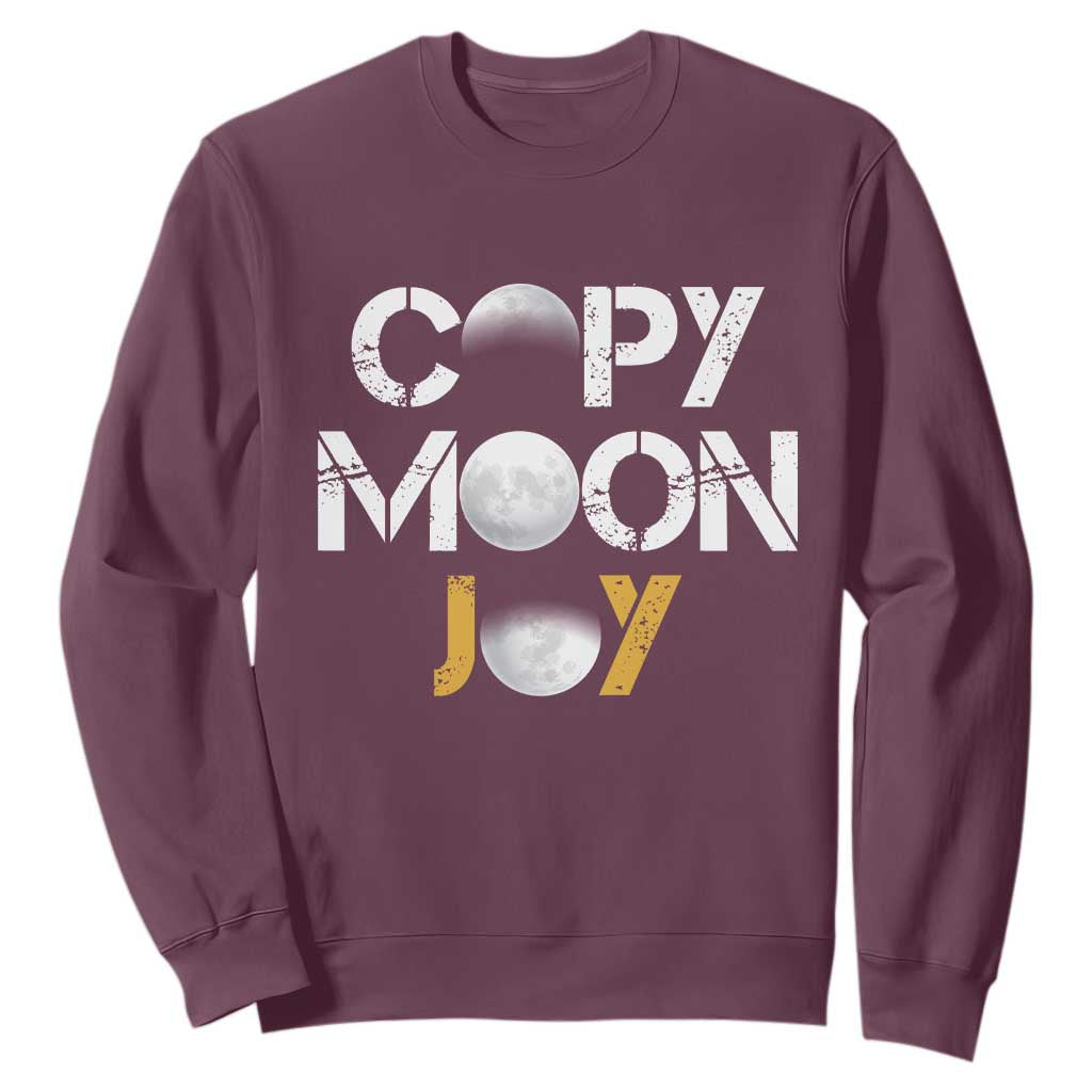 Lunar Mission Astronaut Space Lover Sweatshirt Copy Moon Joy Sci Fi Graphic TS12 Maroon Print Your Wear