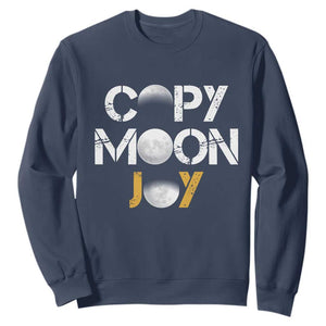 Lunar Mission Astronaut Space Lover Sweatshirt Copy Moon Joy Sci Fi Graphic TS12 Navy Print Your Wear