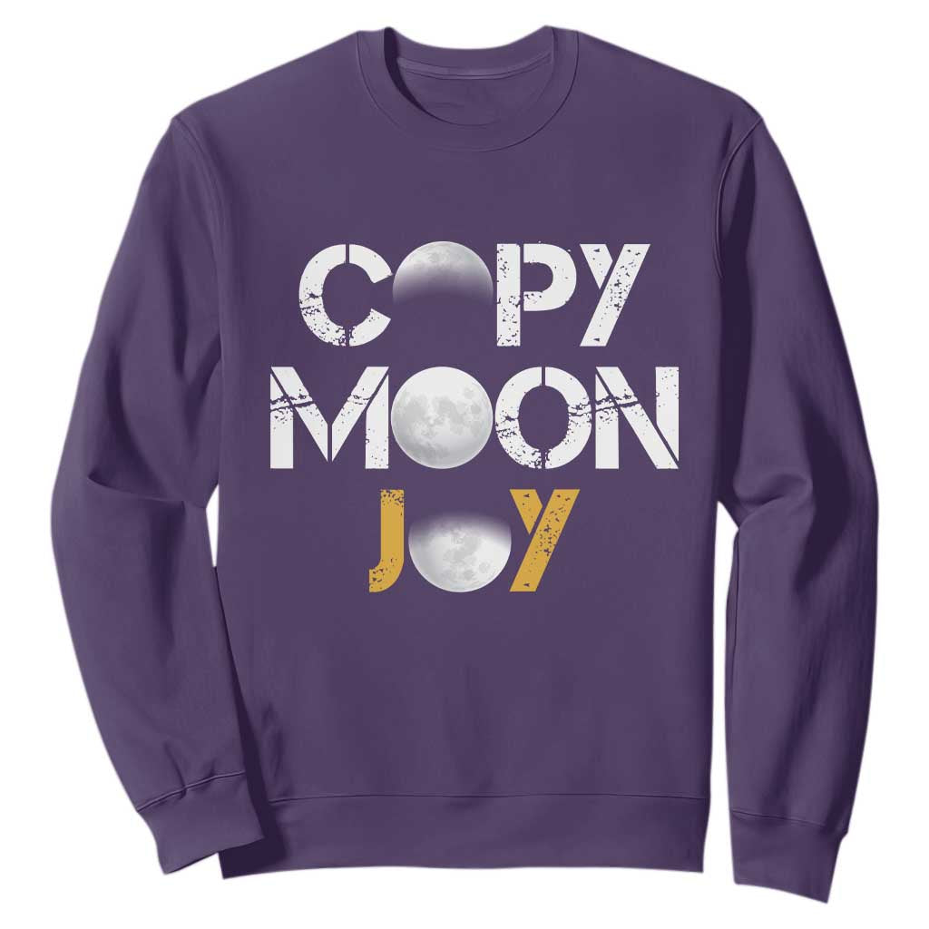 Lunar Mission Astronaut Space Lover Sweatshirt Copy Moon Joy Sci Fi Graphic TS12 Purple Print Your Wear