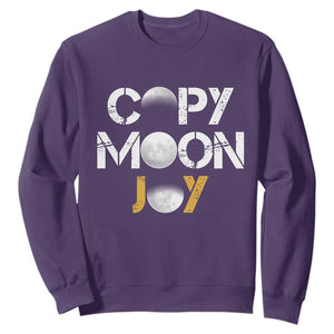 Lunar Mission Astronaut Space Lover Sweatshirt Copy Moon Joy Sci Fi Graphic TS12 Purple Print Your Wear