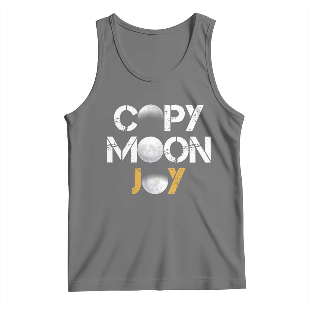 Lunar Mission Astronaut Space Lover Tank Top Copy Moon Joy Sci Fi Graphic TS12 Black Heather Print Your Wear