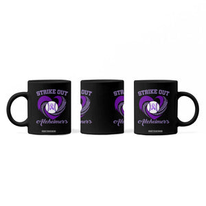 Strike Out Alzheimers Coffee Mug Purple Ribbon Baseball Hope Support TS12 Print Your Wear