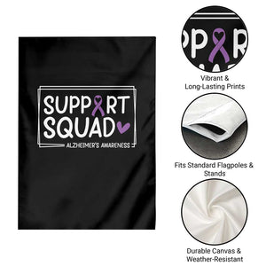 Support Squad Alzheimers Garden Flag Purple Ribbon Hope Strength Love TS12 Print Your Wear