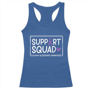 Support Squad Alzheimers Racerback Tank Top Purple Ribbon Hope Strength Love TS12 Royal Blue Print Your Wear