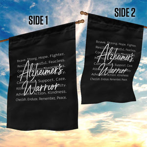 Alzheimers Warrior Purple Ribbon Support Word Cloud Typography Garden Flag TS12 Print Your Wear
