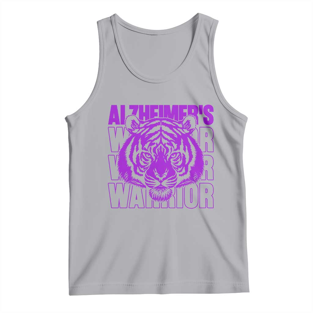 Alzheimer's Warrior Tank Top Purple Tiger Ribbon Support Graphic TS12 Athletic Heather Print Your Wear
