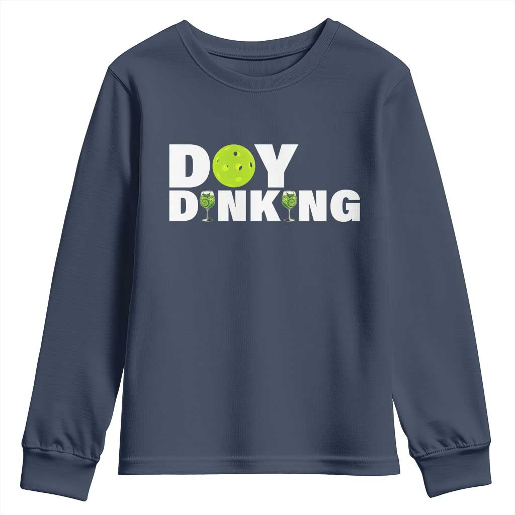 Pickleball Lover Youth Sweatshirt Day Dinking Drinking Gift TS12 Navy Print Your Wear
