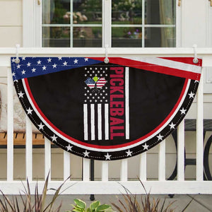 Pickleball Lover Patriotic Fan Flag American Flag Sport Gift TS12 2pcs pack Classic Black Print Your Wear