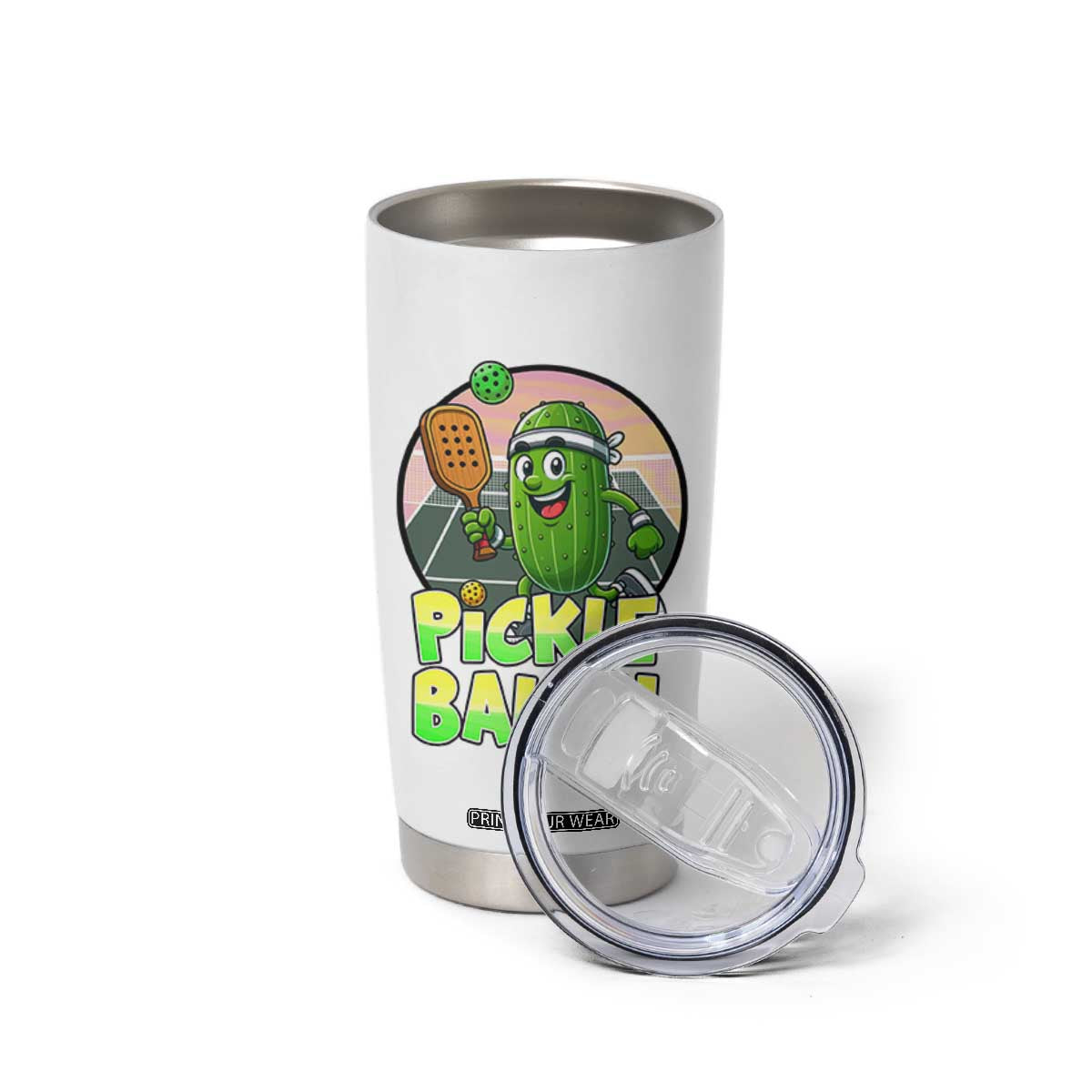 Funny Pickleball Lover Tumbler Cup Pickle Ballin Quote TS12 Print Your Wear