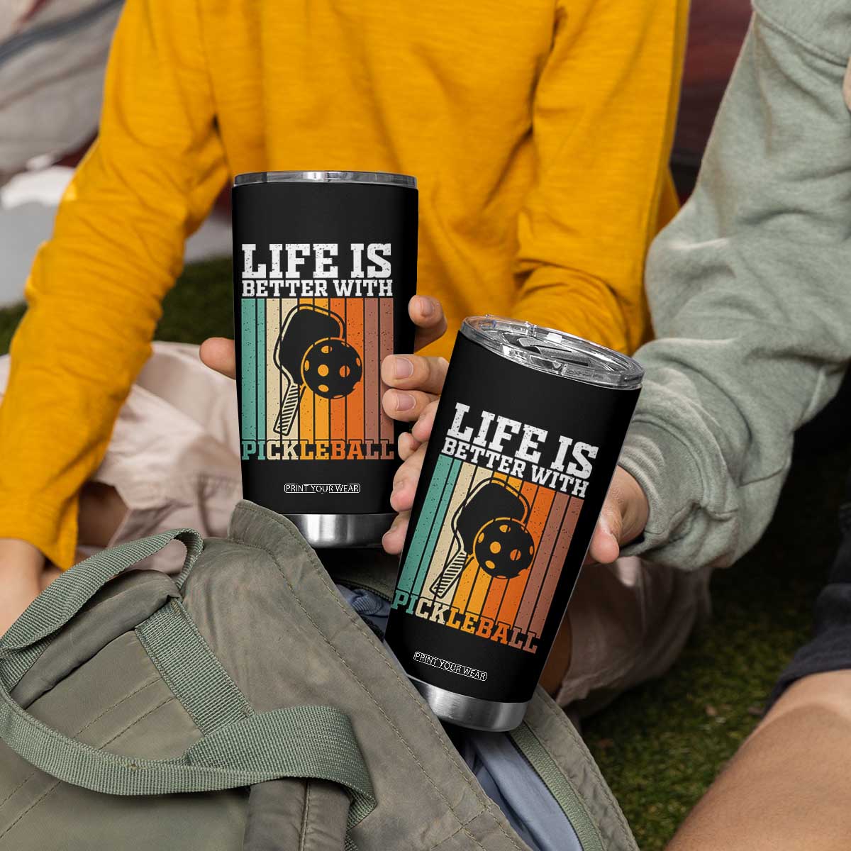 Life Is Better With Pickleball Tumbler Cup Funny Dink Saying TS12 Print Your Wear