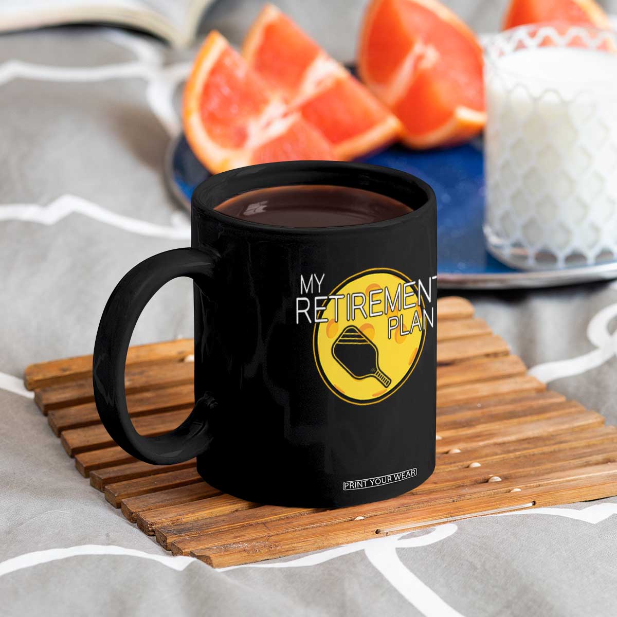 Funny Retirement Plan Coffee Mug Pickleball Gift For Lovers TS12 Print Your Wear