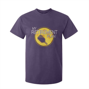 Funny Retirement Plan T Shirt For Kid Pickleball Gift For Lovers TS12 Purple Print Your Wear