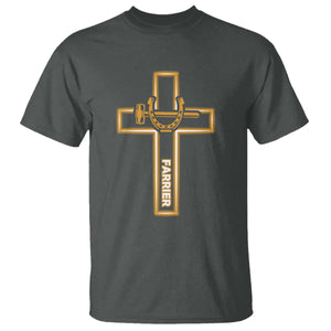 Christian Farrier Faith Cross T Shirt Horseshoe Blacksmith Gift