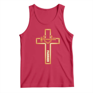 Christian Farrier Faith Cross Tank Top Horseshoe Blacksmith Gift
