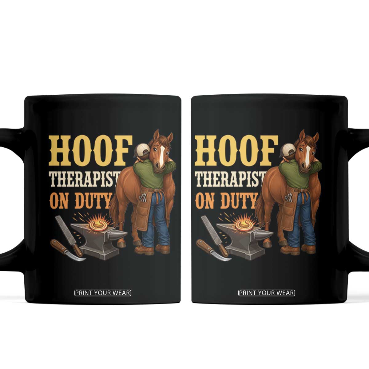 Equine Care Farrier Gift Coffee Mug Hoof Therapist On Duty
