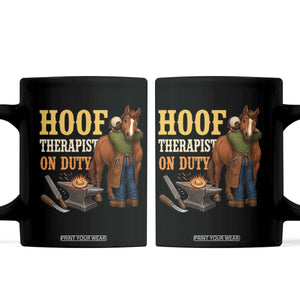 Equine Care Farrier Gift Coffee Mug Hoof Therapist On Duty