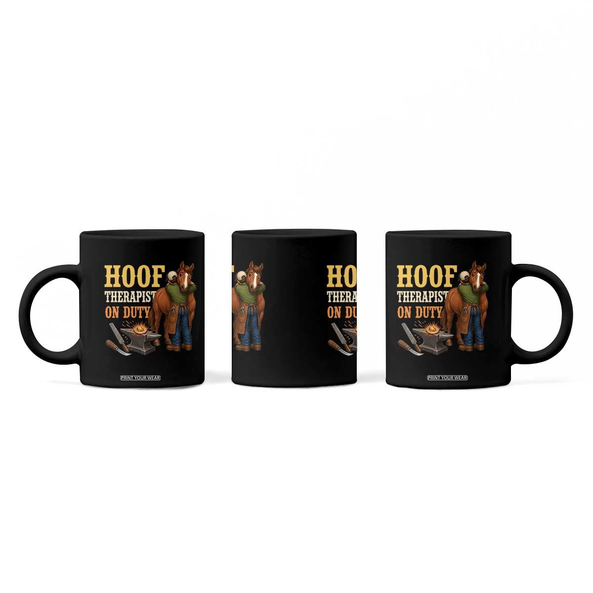 Equine Care Farrier Gift Coffee Mug Hoof Therapist On Duty