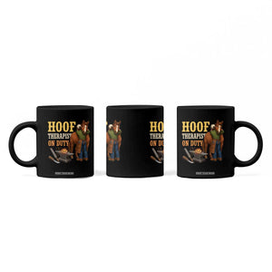 Equine Care Farrier Gift Coffee Mug Hoof Therapist On Duty