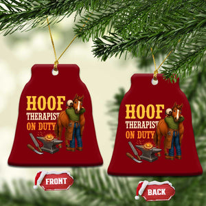 Equine Care Farrier Gift Ceramic Ornament Hoof Therapist On Duty