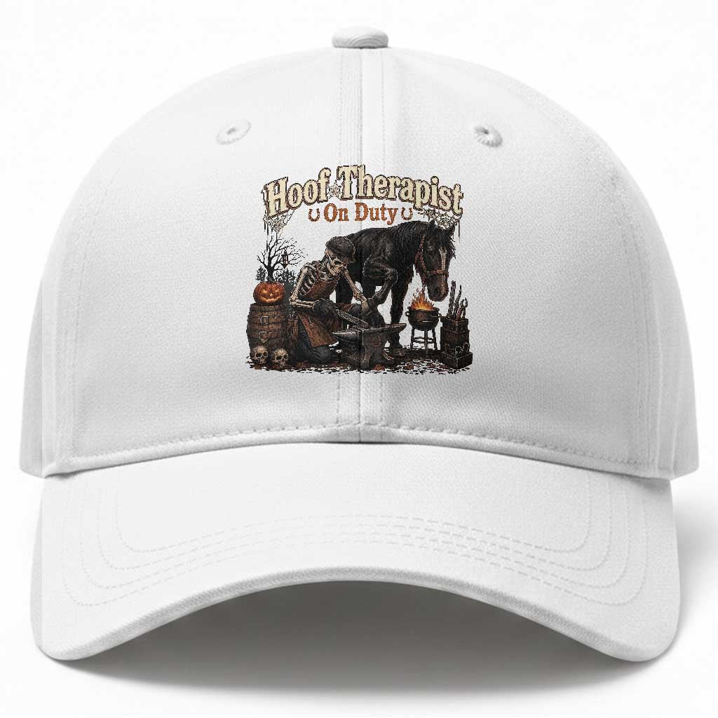 Farrier Halloween Horse Lover Gift Baseball Cap Hoof Therapist On Duty