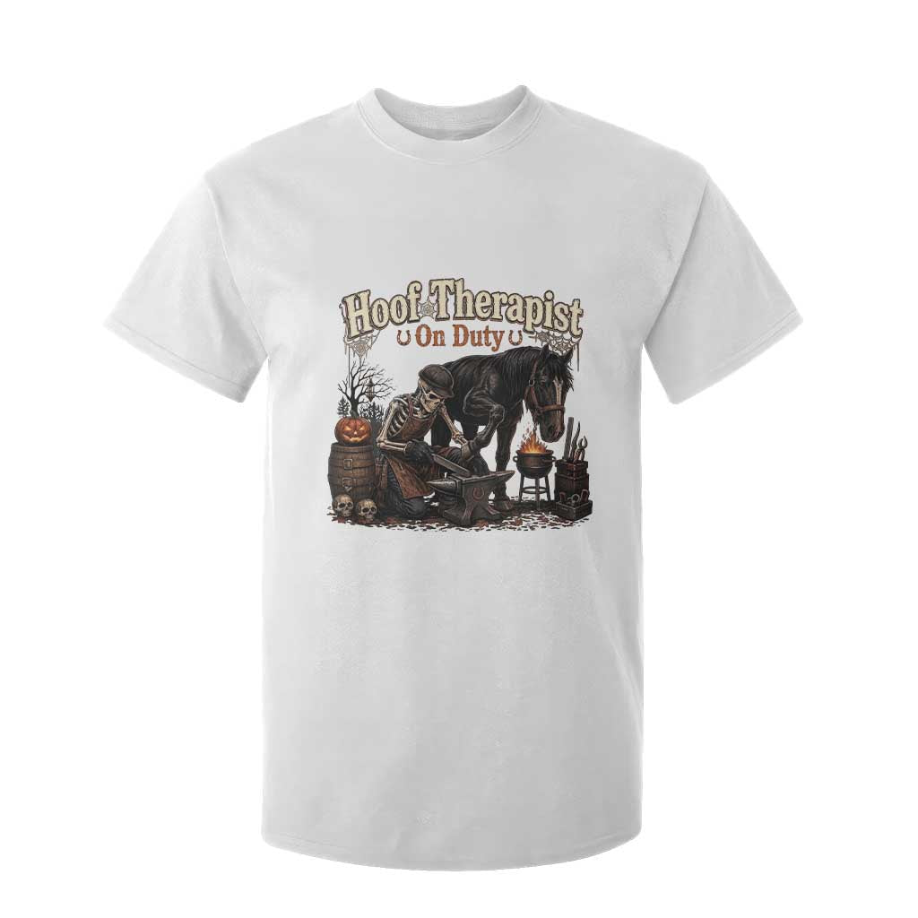 Farrier Halloween Horse Lover Gift T Shirt For Kid Hoof Therapist On Duty