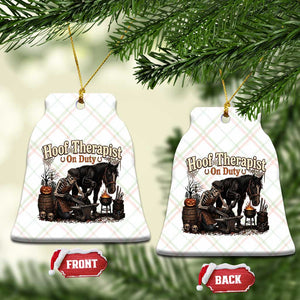 Farrier Halloween Horse Lover Gift Ceramic Ornament Hoof Therapist On Duty