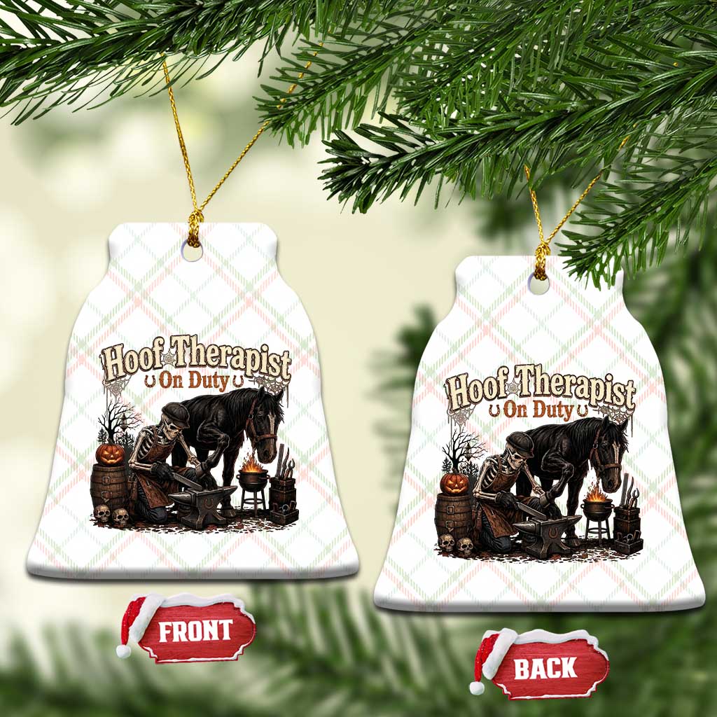 Farrier Halloween Horse Lover Gift Ceramic Ornament Hoof Therapist On Duty