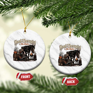 Farrier Halloween Horse Lover Gift Ceramic Ornament Hoof Therapist On Duty