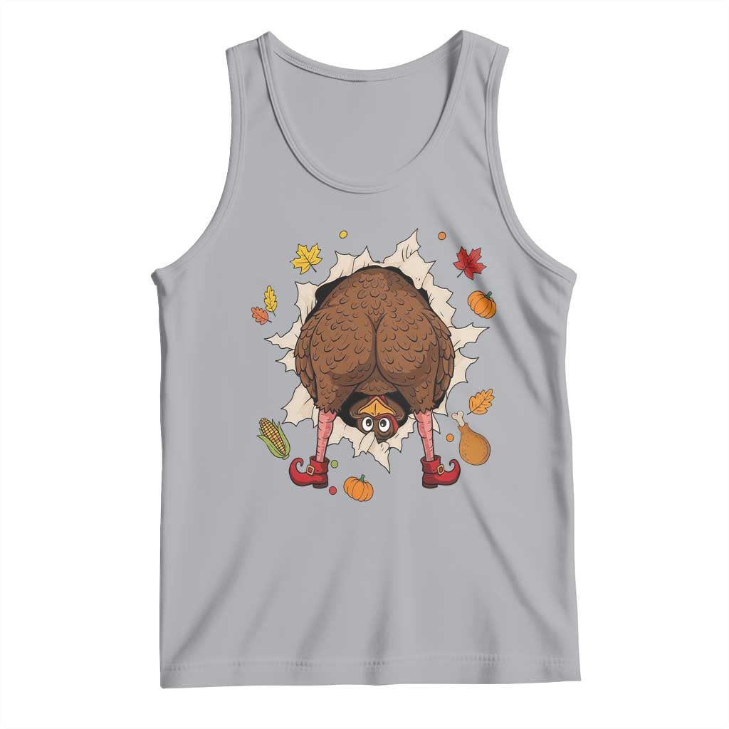 Funny Turkey Butt Thanksgiving Tank Top Silly Feast Party Gift