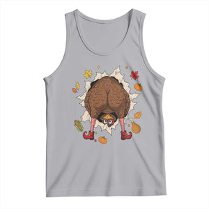 Funny Turkey Butt Thanksgiving Tank Top Silly Feast Party Gift