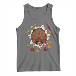 Funny Turkey Butt Thanksgiving Tank Top Silly Feast Party Gift