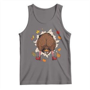 Funny Turkey Butt Thanksgiving Tank Top Silly Feast Party Gift