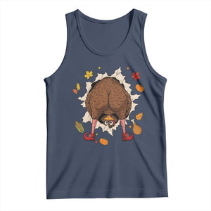 Funny Turkey Butt Thanksgiving Tank Top Silly Feast Party Gift
